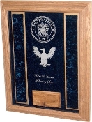 Deluxe Awards Display Case, Awards Display Case - Military Shadowbox with Personalized Glass
