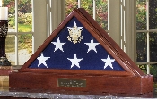 American Flag Display Case Pedestals - US Flags Frame