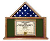 Army Flag and Certificate Case, Army Flag and Certificate Display Case