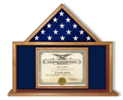 Flag and Certificate Case, Air Force Flag and Certificate Display Case
