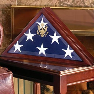 Burial flag box, Flag Frame