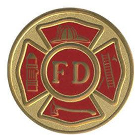 FIRE DEPT Color Medallion