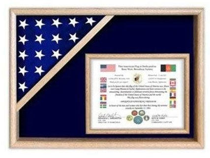 Flag Display Cases - Certificate Flag Shadow Box